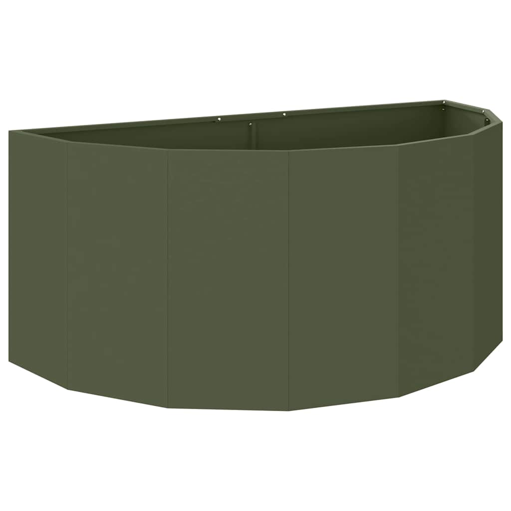 vidaXL Planter Olive Green 120 x 60 x 50 cm Steel