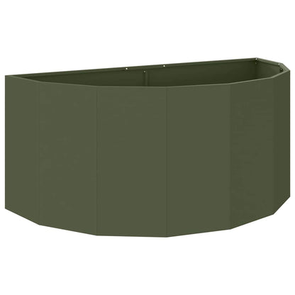 vidaXL Planter Olive Green 120 x 60 x 50 cm Steel