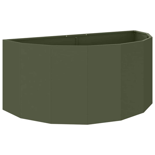 vidaXL Planter Olive Green 120 x 60 x 50 cm Steel