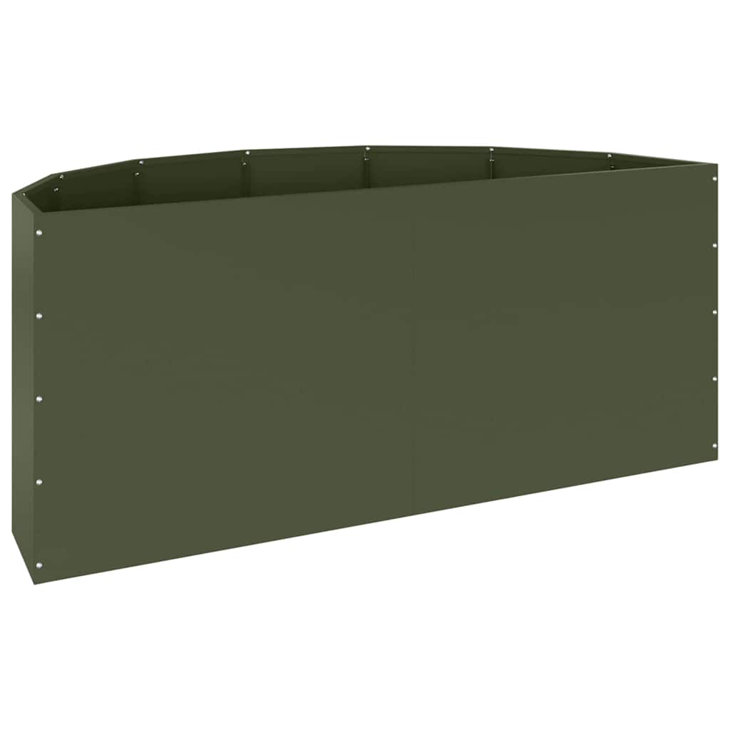 vidaXL Planter Olive Green 120 x 60 x 50 cm Steel