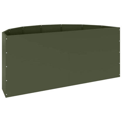 vidaXL Planter Olive Green 120 x 60 x 50 cm Steel