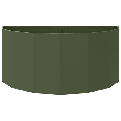 vidaXL Planter Olive Green 120 x 60 x 50 cm Steel