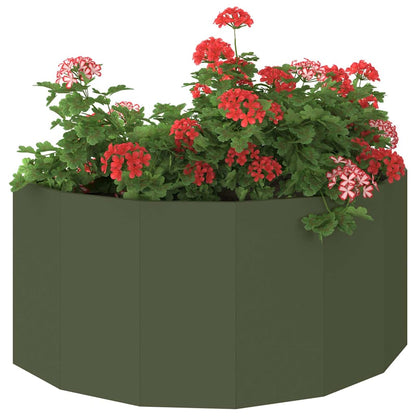 vidaXL Planter Olive Green 120 x 60 x 50 cm Steel