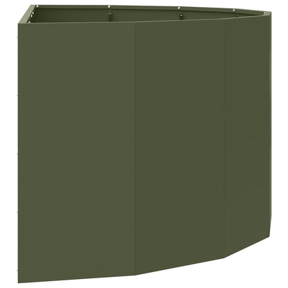 vidaXL Planter Olive Green 120 x 60 x 50 cm Steel