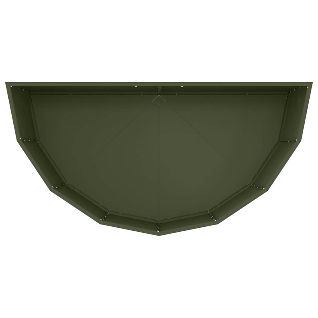 vidaXL Planter Olive Green 120 x 60 x 50 cm Steel