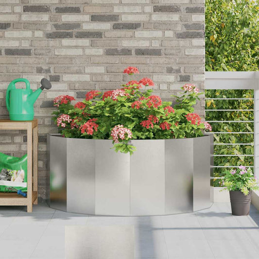 vidaXL Planter Silver 120 x 60 x 50 cm Stainless Steel