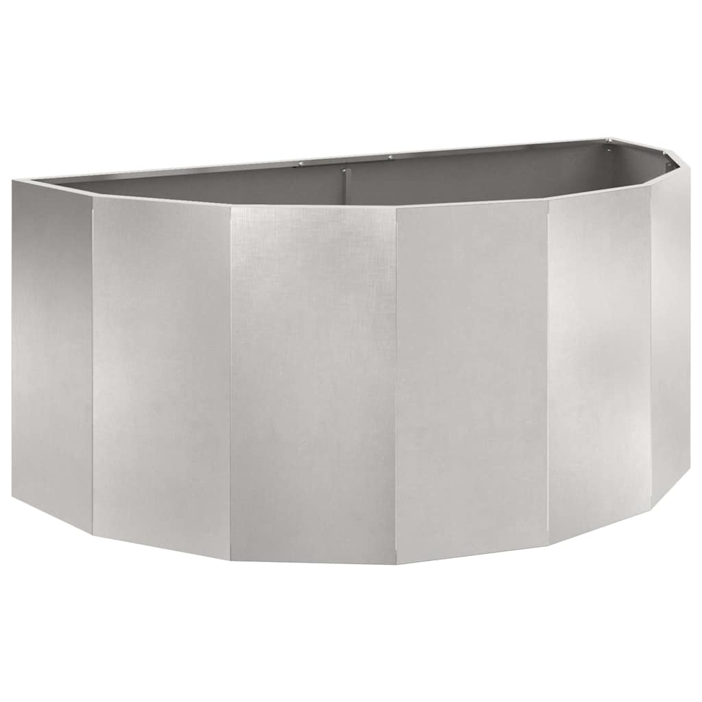 vidaXL Planter Silver 120 x 60 x 50 cm Stainless Steel