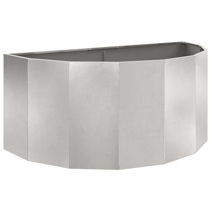 vidaXL Planter Silver 120 x 60 x 50 cm Stainless Steel