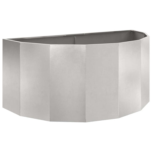 vidaXL Planter Silver 120 x 60 x 50 cm Stainless Steel