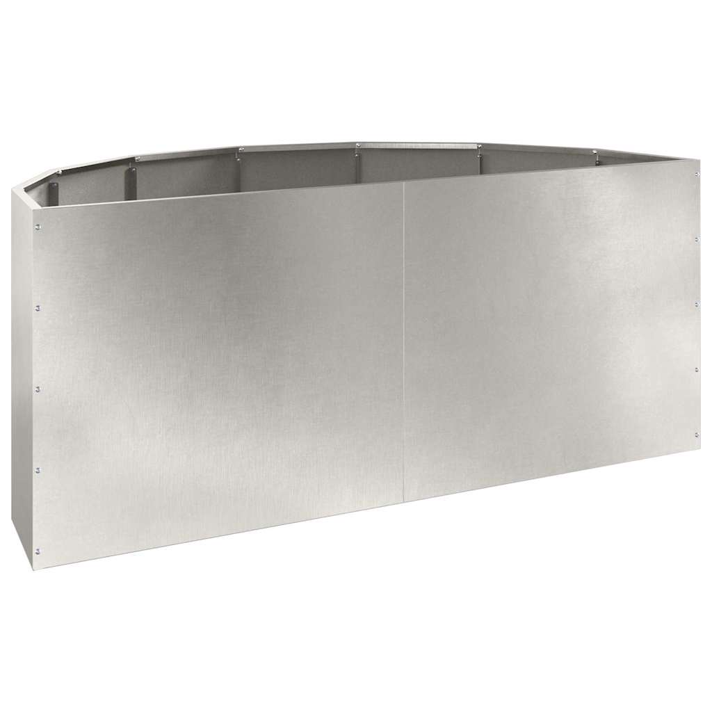vidaXL Planter Silver 120 x 60 x 50 cm Stainless Steel