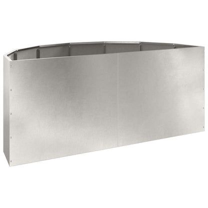 vidaXL Planter Silver 120 x 60 x 50 cm Stainless Steel