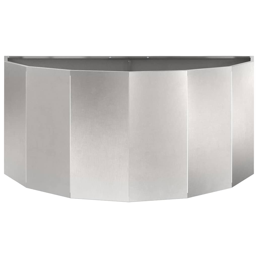 vidaXL Planter Silver 120 x 60 x 50 cm Stainless Steel