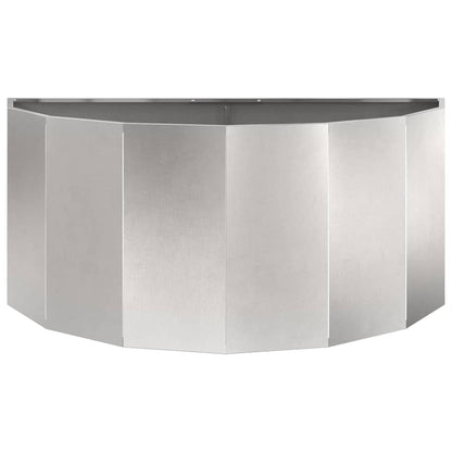 vidaXL Planter Silver 120 x 60 x 50 cm Stainless Steel
