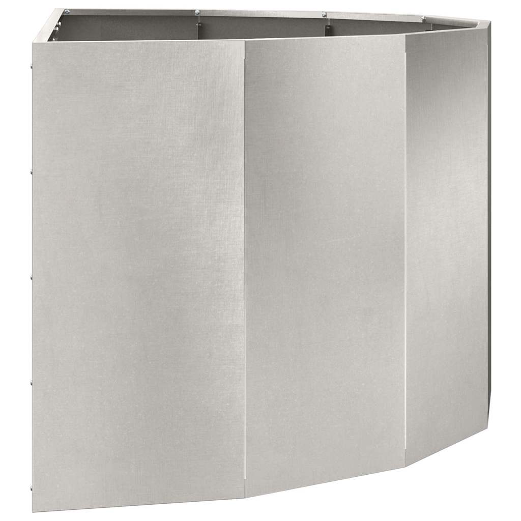 vidaXL Planter Silver 120 x 60 x 50 cm Stainless Steel