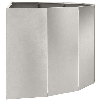 vidaXL Planter Silver 120 x 60 x 50 cm Stainless Steel