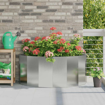 vidaXL Planter Silver 120 x 60 x 50 cm Galvanised Steel