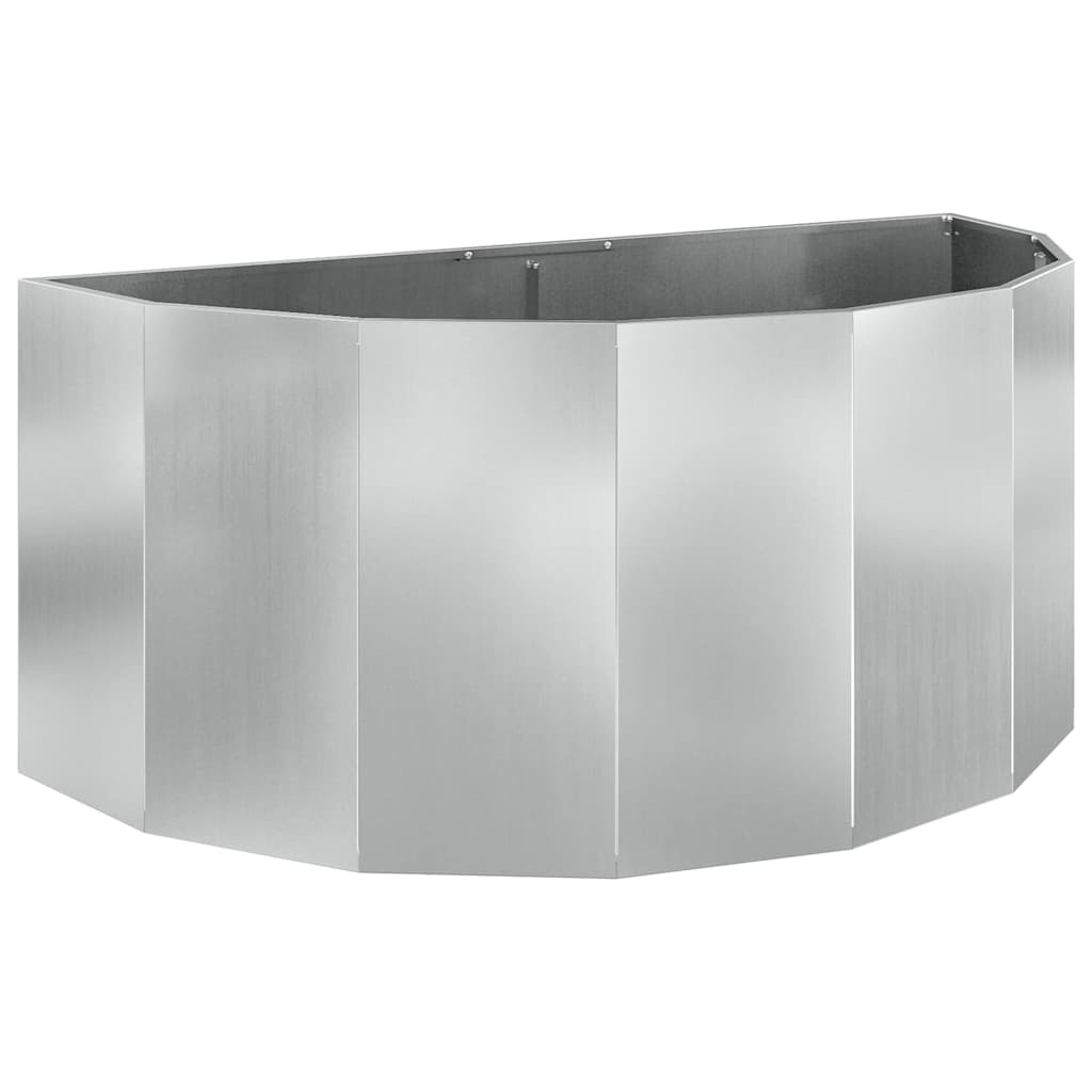 vidaXL Planter Silver 120 x 60 x 50 cm Galvanised Steel