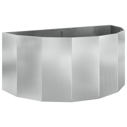 vidaXL Planter Silver 120 x 60 x 50 cm Galvanised Steel