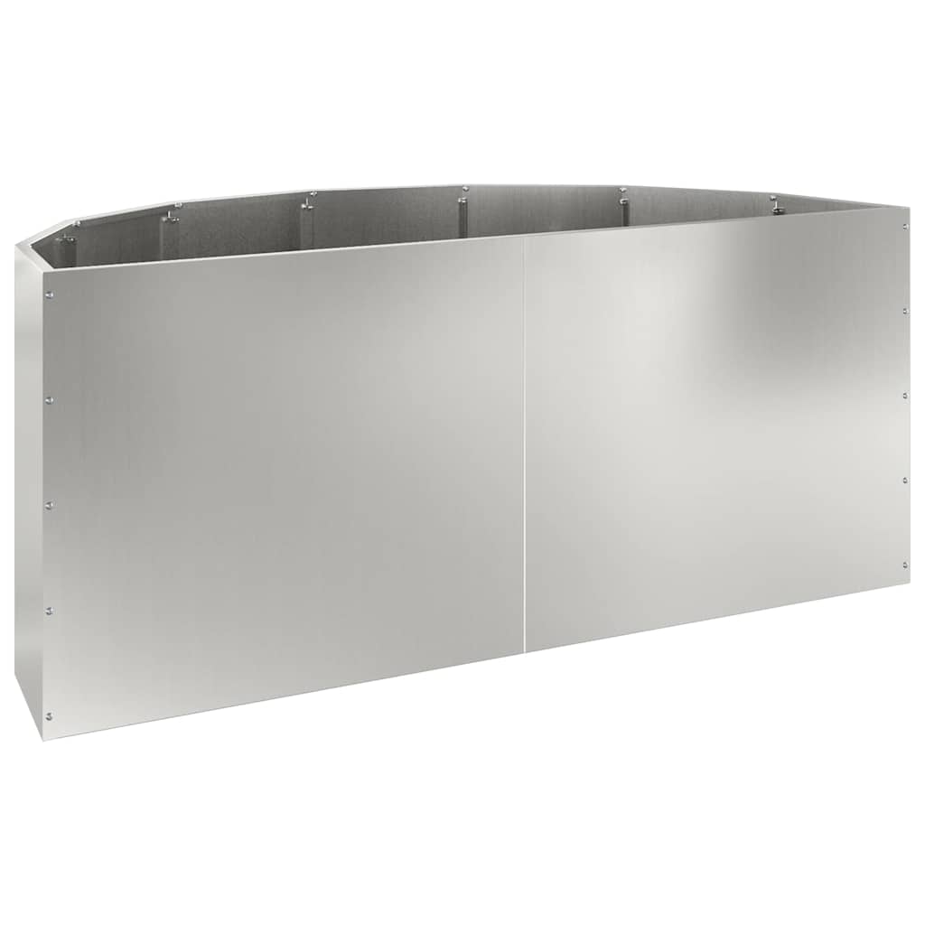vidaXL Planter Silver 120 x 60 x 50 cm Galvanised Steel