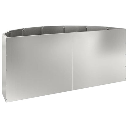 vidaXL Planter Silver 120 x 60 x 50 cm Galvanised Steel