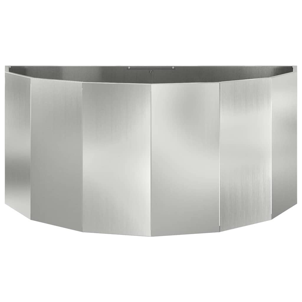 vidaXL Planter Silver 120 x 60 x 50 cm Galvanised Steel