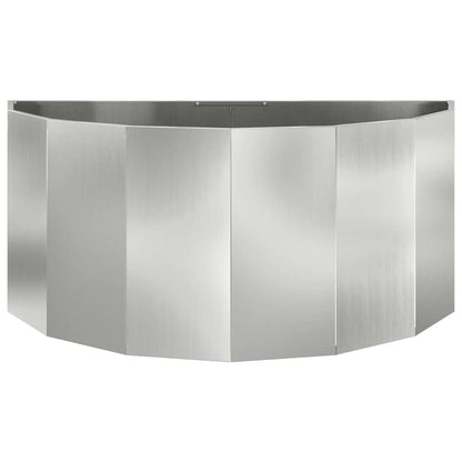 vidaXL Planter Silver 120 x 60 x 50 cm Galvanised Steel