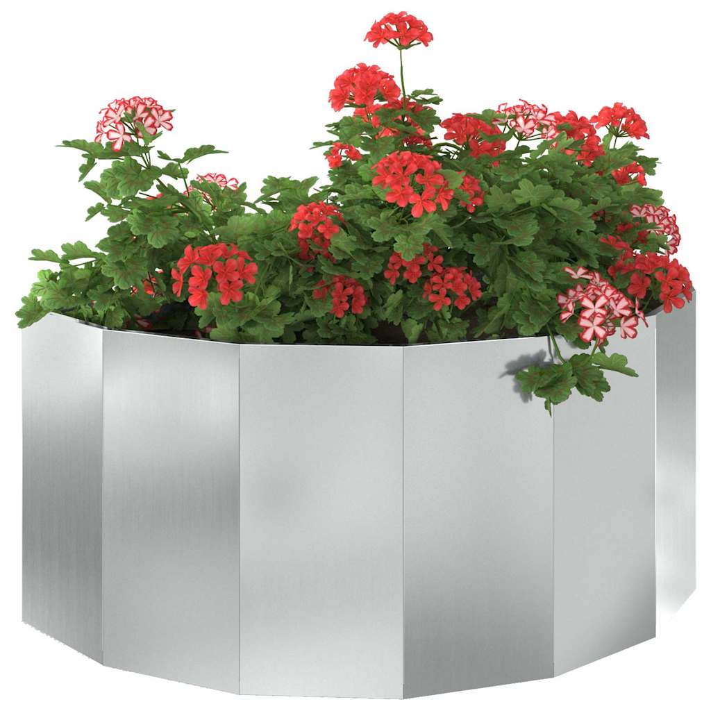 vidaXL Planter Silver 120 x 60 x 50 cm Galvanised Steel