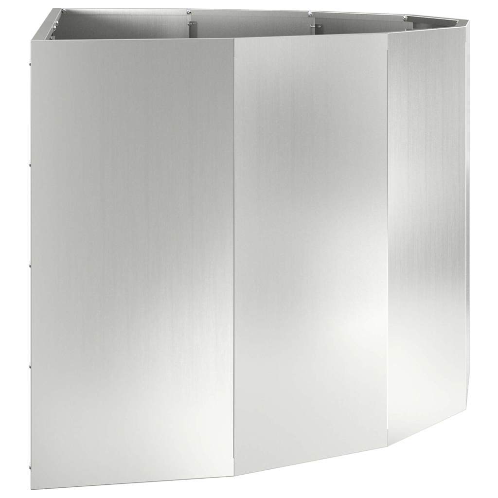 vidaXL Planter Silver 120 x 60 x 50 cm Galvanised Steel