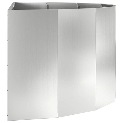vidaXL Planter Silver 120 x 60 x 50 cm Galvanised Steel
