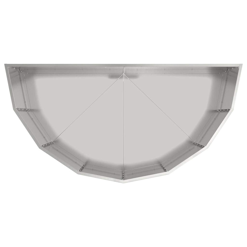 vidaXL Planter Silver 120 x 60 x 50 cm Galvanised Steel