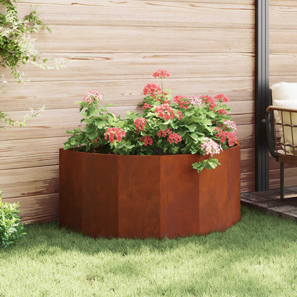 vidaXL Planter Rusty 120 x 60 x 50 cm Weathering Steel