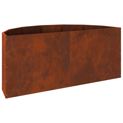 vidaXL Planter Rusty 120 x 60 x 50 cm Weathering Steel