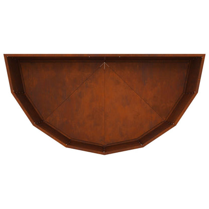 vidaXL Planter Rusty 120 x 60 x 50 cm Weathering Steel