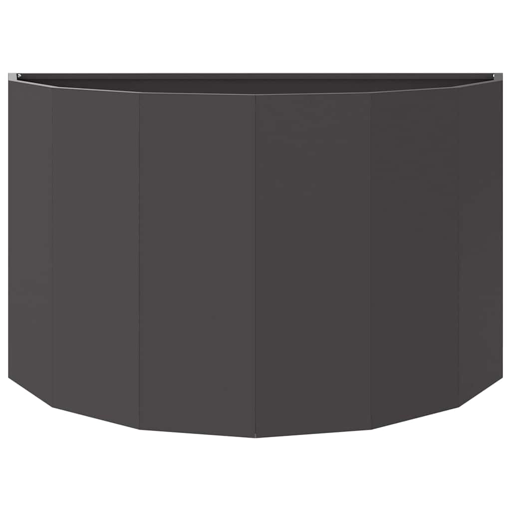 vidaXL Planter Black 90 x 45 x 50 cm Steel
