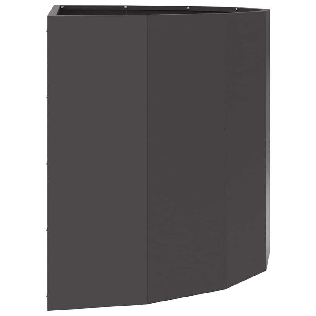 vidaXL Planter Black 90 x 45 x 50 cm Steel