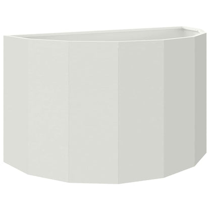 vidaXL Planter White 90 x 45 x 50 cm Steel