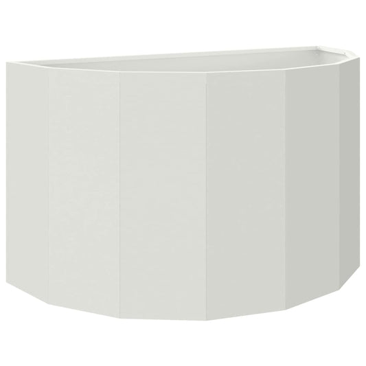 vidaXL Planter White 90 x 45 x 50 cm Steel
