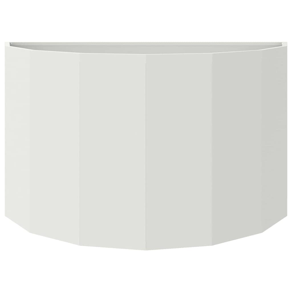 vidaXL Planter White 90 x 45 x 50 cm Steel