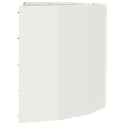 vidaXL Planter White 90 x 45 x 50 cm Steel