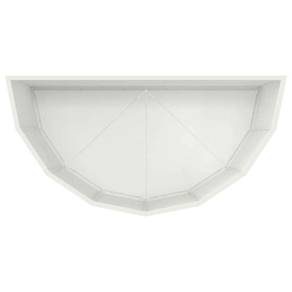 vidaXL Planter White 90 x 45 x 50 cm Steel