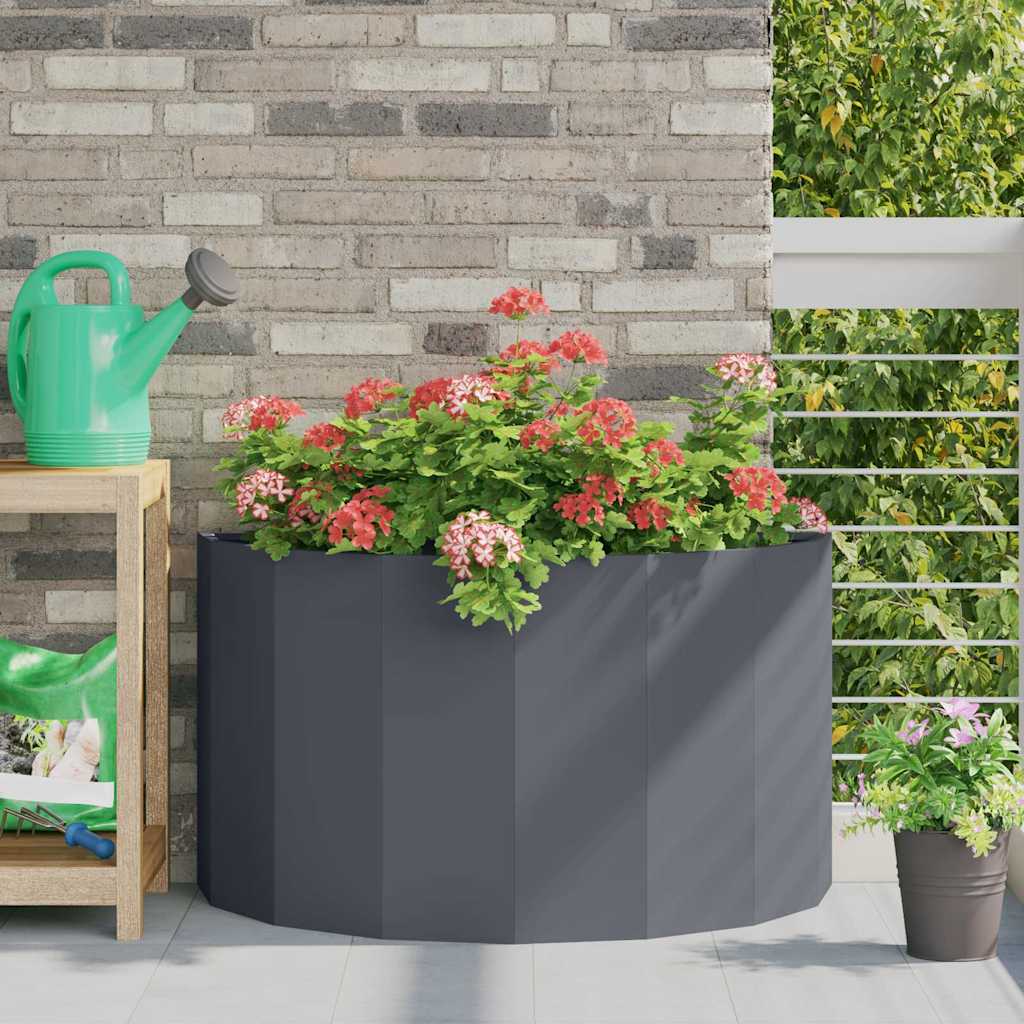 vidaXL Planter Anthracite 90 x 45 x 50 cm Steel