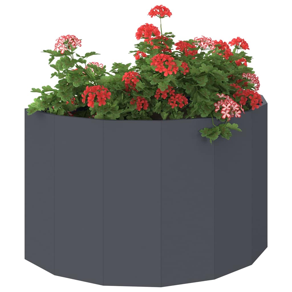 vidaXL Planter Anthracite 90 x 45 x 50 cm Steel