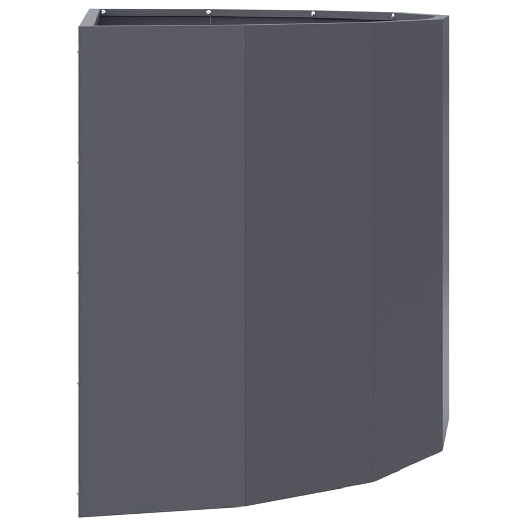 vidaXL Planter Anthracite 90 x 45 x 50 cm Steel