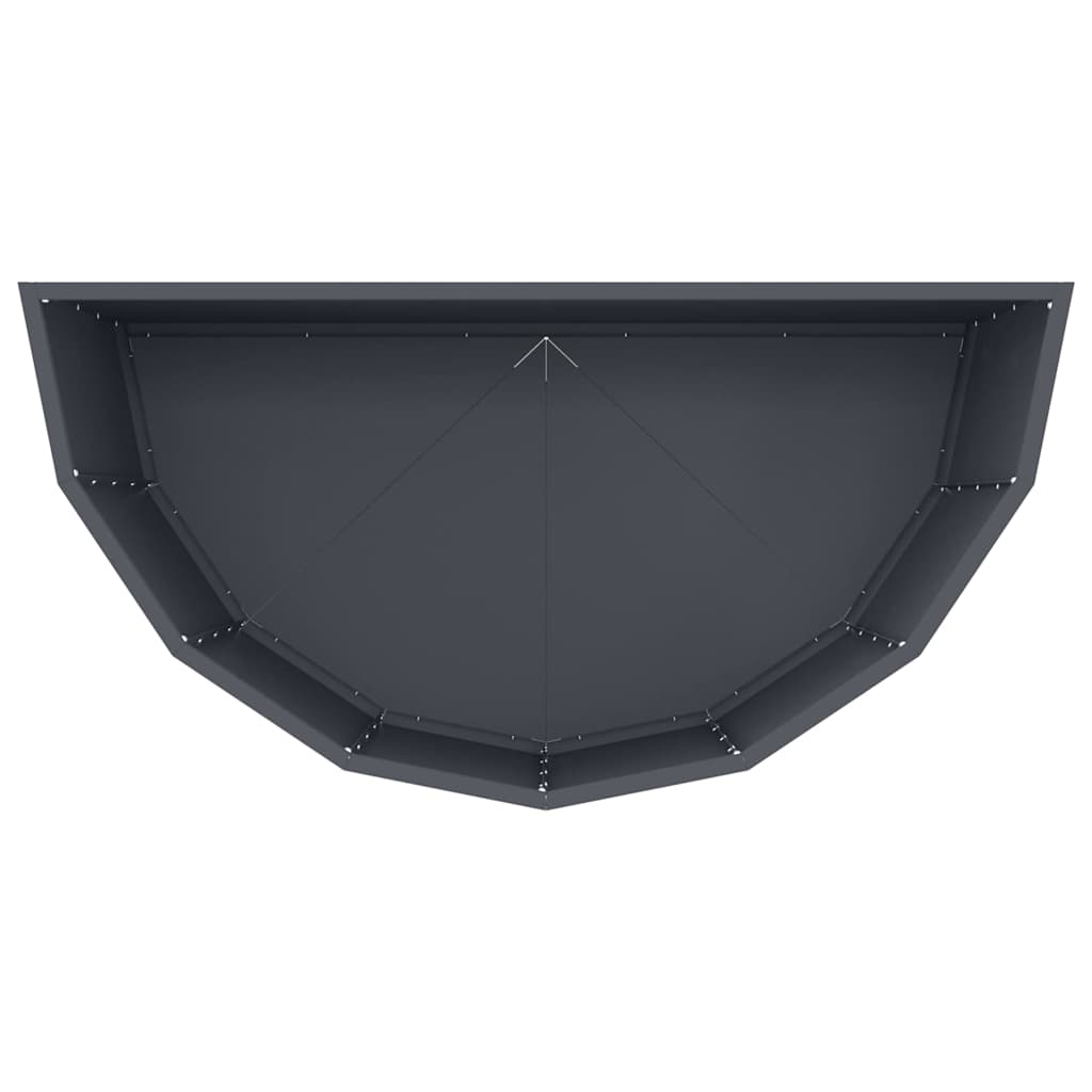vidaXL Planter Anthracite 90 x 45 x 50 cm Steel