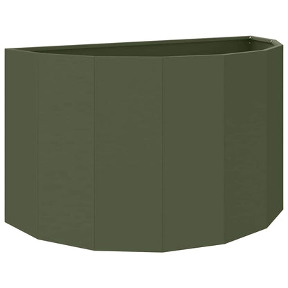 vidaXL Planter Olive Green 90 x 45 x 50 cm Steel