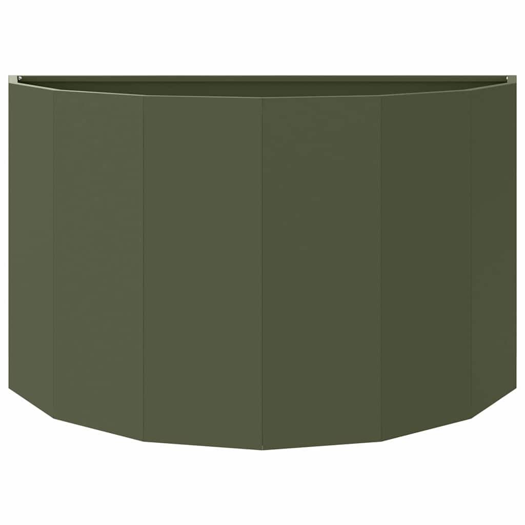 vidaXL Planter Olive Green 90 x 45 x 50 cm Steel