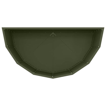 vidaXL Planter Olive Green 90 x 45 x 50 cm Steel