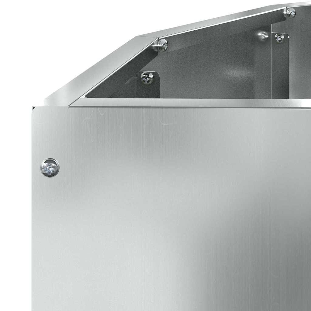 vidaXL Planter Silver 90 x 45 x 50 cm Galvanised Steel