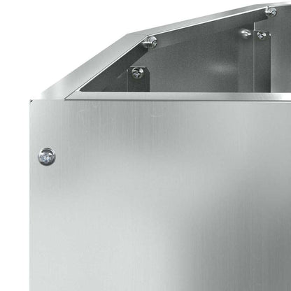 vidaXL Planter Silver 90 x 45 x 50 cm Galvanised Steel