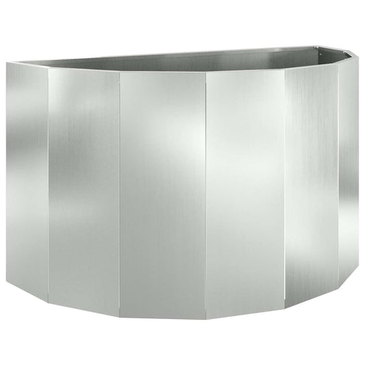 vidaXL Planter Silver 90 x 45 x 50 cm Galvanised Steel